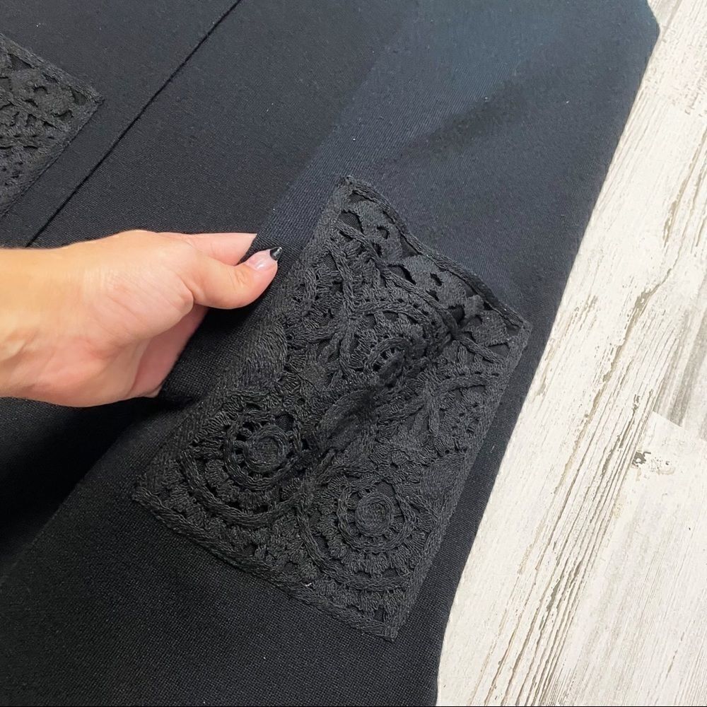 Kobi Halperin Jaycie Lace-Trim Sweater Vest in Black - Picture 4 of 6